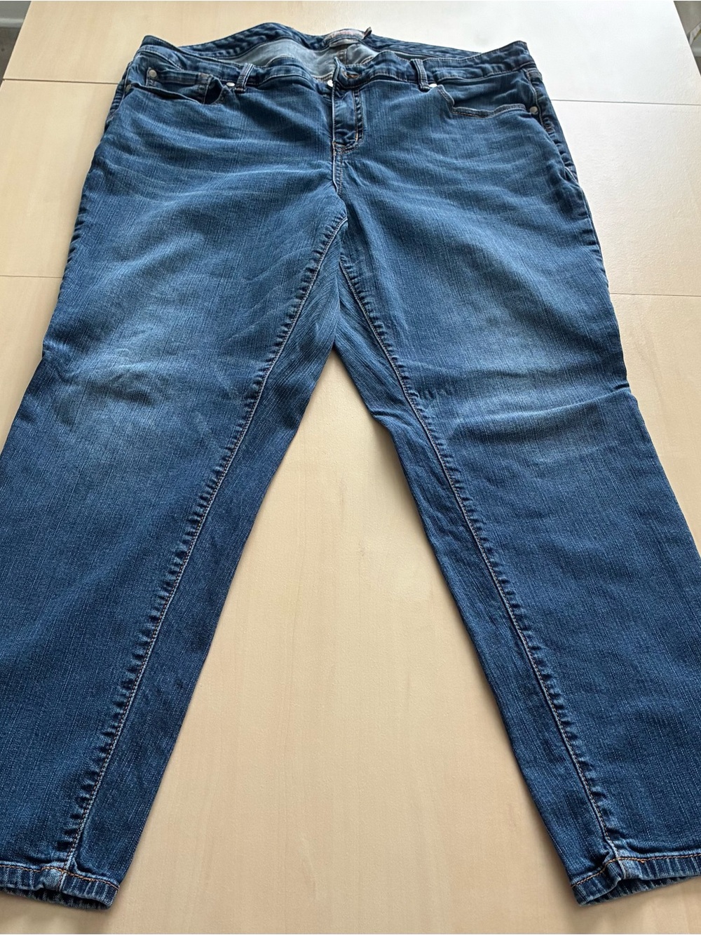 torrid Dark Blue Boyfriend Jeans - Relaxed Straight Leg
